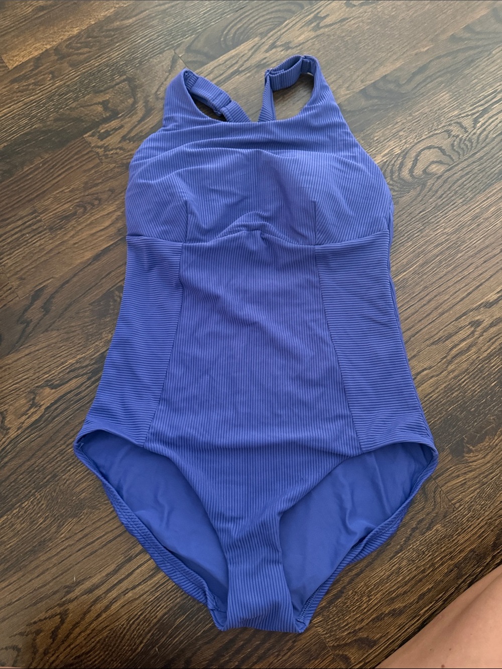 CALIA by Carrie Underwood Blue Ribbed One-Piece Swimsuit